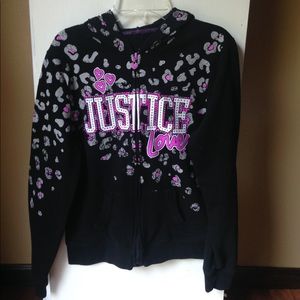 Justice Zippered Hoodie